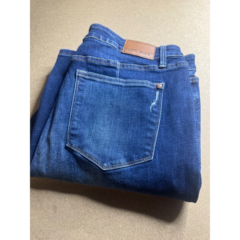 Judy Blue Straight Fit Jeans Dark Wash Stretch Denim 20W JB88869 DK